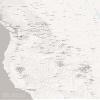 Western Ski Resorts Map 24x36 Poster (White & Gray) view 1