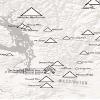 Western Ski Resorts Map 24x36 Poster (White & Gray) view 2