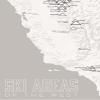 Western Ski Resorts Map 24x36 Poster (White & Gray) view 3