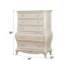 ACME Chantelle Chest (no granite top) - 23546 - Pearl White view 3