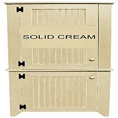Sawdust City 2 Piece Kitchen Pantry Cabinet (Solid Cream)