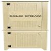 Sawdust City 2 Piece Kitchen Pantry Cabinet (Solid Cream) view 1