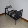 A & L Furniture Slat Mission Bed Twin Black view 1