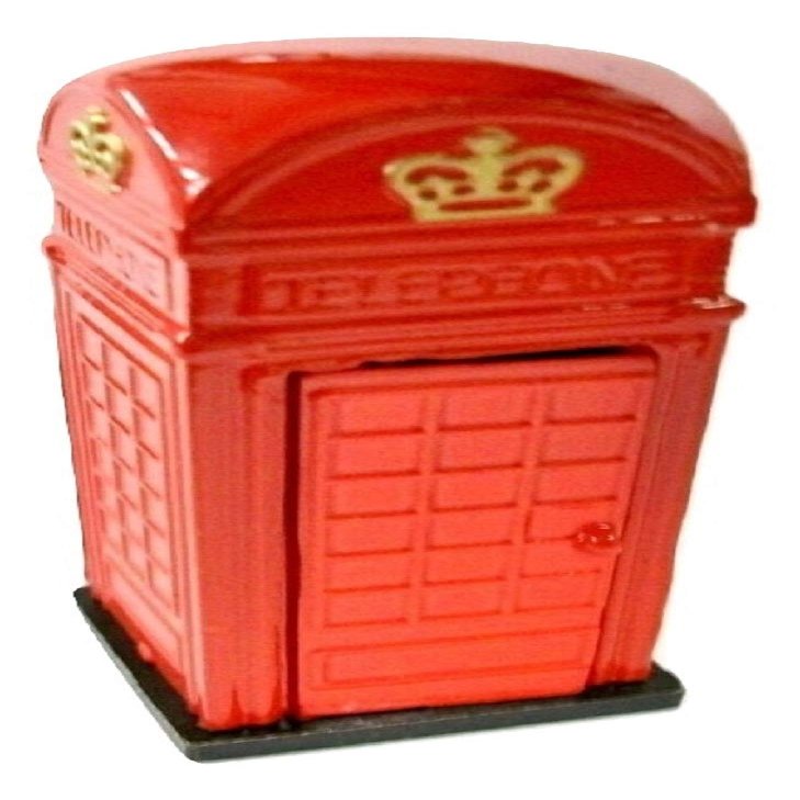Telephone Booth Die Cast Metal Collectible Pencil Sharpener