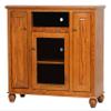 American Heartland MFG. Oak Tall Deluxe Entertainment Console in Medium (#63148MD) view 1