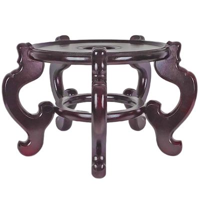 Oriental Rosewood Fish Bowl Stand (6.5" W X 4.5" H)