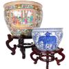Oriental Rosewood Fish Bowl Stand (6.5" W X 4.5" H) view 3