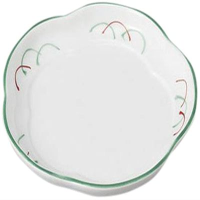 Matsukado Musashino Hanamaru Plate, 4.5 x 0.8 inches (11.5 x 2 cm), Reinforced [Restaurant, Ryokan, Japanese Tableware, Restaurant, Commercial Use, Tableware