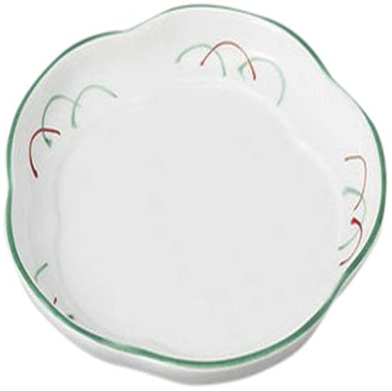 Matsukado Musashino Hanamaru Plate, 4.5 x 0.8 inches (11.5 x 2 cm), Reinforced [Restaurant, Ryokan, Japanese Tableware, Restaurant, Commercial Use, Tableware