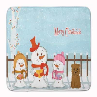 Caroline's Treasures BB2391RUG Merry Christmas Carolers Glen of Imal Tan Machine Washable Memory Foam Mat, Bathroom Rug, Non-Slip Bath Mat, Durable Thick Washable Rugs for Kitchen, Bathroom Quick Dry,