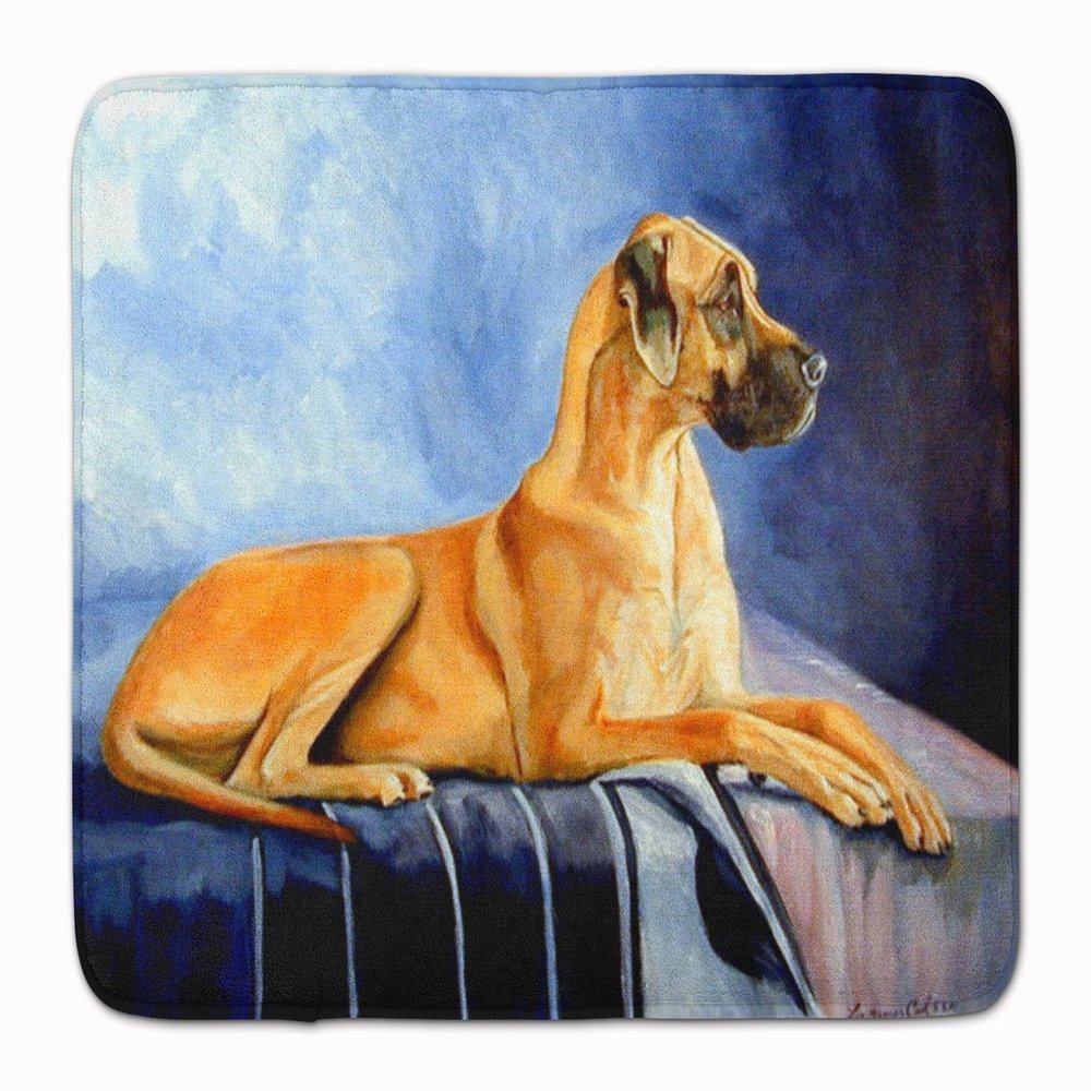 Caroline's Treasures 7204RUG Natural Fawn Great Dane Machine Washable Memory Foam Mat, Bathroom Rug, Non-Slip Bath Mat, Durable Thick Washable Rugs for Kitchen, Bathroom Quick Dry, Decorative Artwork,