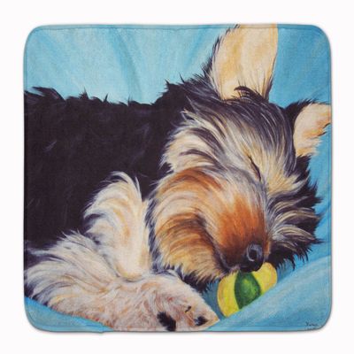 Caroline's Treasures AMB1075RUG Naptime Yorkie Yorkshire Terrier Machine Washable Memory Foam Mat, Bathroom Rug, Non-Slip Bath Mat, Durable Thick Washable Rugs for Kitchen, Bathroom Quick Dry, Decorat