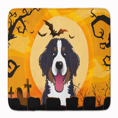 Caroline's Treasures BB1795RUG Halloween Bernese Mountain Dog Machine Washable Memory Foam Mat, Bathroom Rug, Non-Slip Bath Mat, Durable Thick Washable Rugs for Kitchen, Bathroom Quick Dry, Decorative
