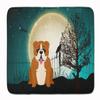 Caroline's Treasures BB2310RUG Halloween Scary English Bulldog Red White Machine Washable Memory Foam Mat, Bathroom Rug, Non-Slip Bath Mat, Durable Thick Washable Rugs for Kitchen, Bathroom Quick Dry view 1