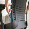 Steelcase Leap Task Chair: Polished Aluminum Base - 4D Adjustable Arms - Headrest - Standard Carpet Casters view 2