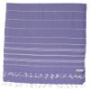 Bersuse Towels Anatolia XL Beach Blanket Throw Blanket Turkish Towel 100% Cotton Extra-Large Quick-Dry Lightweight Premium Peshtemal Towel - 61x82 Inches, Dark Purple (Set of 3) view 1
