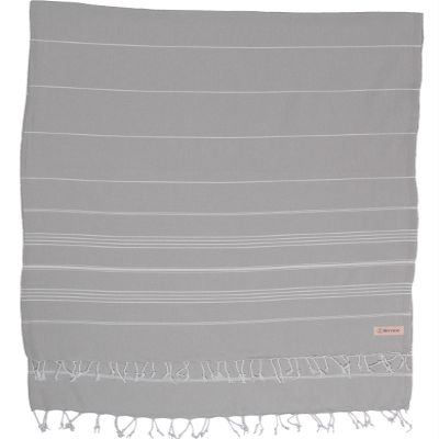 Bersuse Towels Anatolia XL Beach Blanket Throw Blanket Turkish Towel 100% Cotton Extra-Large Quick-Dry Lightweight Premium Peshtemal Towel - 61x82 Inches, Silver Grey (Set of 3)