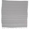 Bersuse Towels Anatolia XL Beach Blanket Throw Blanket Turkish Towel 100% Cotton Extra-Large Quick-Dry Lightweight Premium Peshtemal Towel - 61x82 Inches, Silver Grey (Set of 3) view 1
