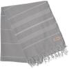Bersuse Towels Anatolia XL Beach Blanket Throw Blanket Turkish Towel 100% Cotton Extra-Large Quick-Dry Lightweight Premium Peshtemal Towel - 61x82 Inches, Silver Grey (Set of 3) view 4