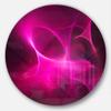Designart Magenta Fractal Desktop Wallpaper Abstract Digital Art Metal Artwork-Disc of 23 inch, 23'' H x 23'' W x 1'' D 1P, Pink/Brown view 1