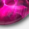 Designart Magenta Fractal Desktop Wallpaper Abstract Digital Art Metal Artwork-Disc of 23 inch, 23'' H x 23'' W x 1'' D 1P, Pink/Brown view 3