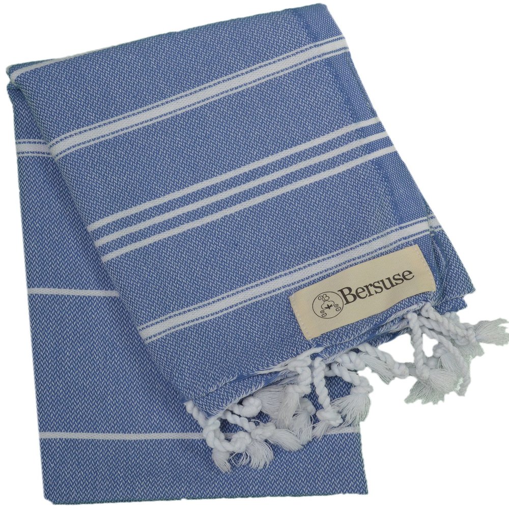 Bersuse Anatolia Bathroom Hand Towels - Premium Cotton Hand Towel for Face - Absorbent, Soft, Lightweight, Space-Saving, Quick-Drying Decorative Turkish Hand Towels - (Set of 12)