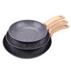 Alluflon Etnea Wood Edition Set of 3 Frying Pans, Aluminium, Black, 20 cm, 24 cm, 28 cm. view 2