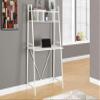 BOWERY HILL 32" Mid-Century Engineered Wood/Metal Computer Desk in White view 2