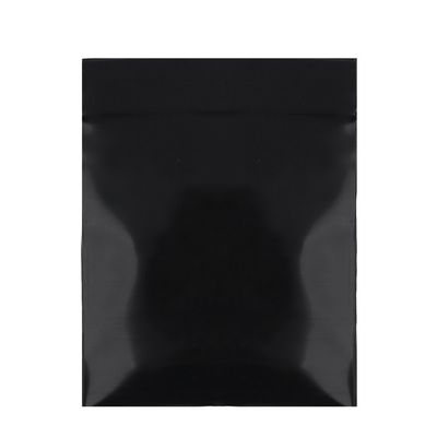100PCS Black Polyethylene Flat Zip Closure Bags 8x12cm (3.1x4.7")