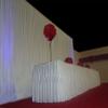 6Mx3M White Pleated Decoration Wedding Backdrop Curtain for Celebration Hotel #021039 view 2
