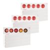 Restaurantware Valentino 12 x 2.9 x 1.5 Inch Macaron Boxes 100 Macaron Packaging - Holds 5 Macarons With Lids White and Pink Paper Macaron Gift Boxes Separate Compartments For Gifts and Parties view 1