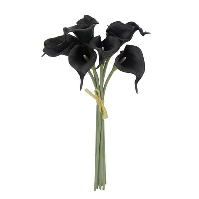 Angel Isabella Lot of 60-Real Touch Calla Lilies (Black)