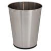Bath Bliss 5 Liter Small Wastebasket, Stainless Steel | Compact Round Open Top Trash Can | Durable Bathroom Bedroom Dorm Office Garbage Bin | Stylish Space-Saving Waste Disposal Container view 1