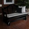 A & L Furniture Yellow Pine Marlboro Glider Bench, 4', Cedar Stain view 1