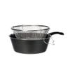 ALLUFLON Tradition Italy Fryer with Basket, Aluminium, Black, 24 cm view 3