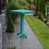 A & L Furniture Square bar Table with 2" Umbrella Hole, Aruba Blue view 1