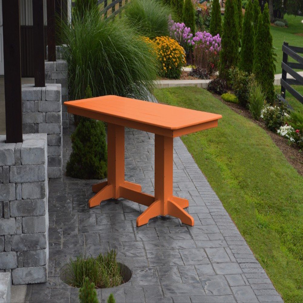 A & L Furniture Dining Table without Hole, Orange