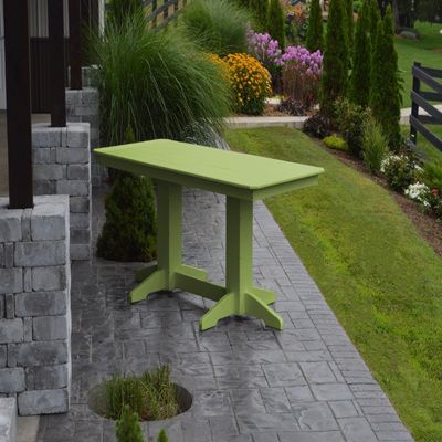 A & L Furniture Dining Table without Hole, Lime