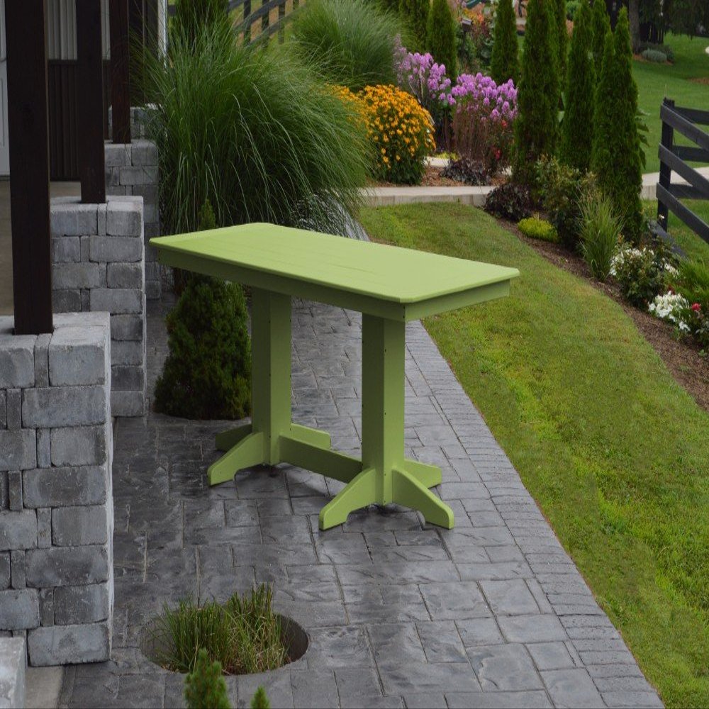 A & L Furniture Dining Table without Hole, Lime