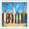Back to Back Champions - Surfboards Art - From an Original Color Painting by Scott Westmoreland - Master Art Print (Unframed) 12in x 18in view 1
