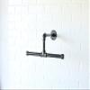 12" Urban Industrial Pipe Wall Rack - Clothing Rack, Closet Organization, Retail Display view 4