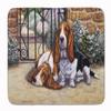 Caroline's Treasures BDBA0312RUG Basset Hound at The gate Floor Mat, 19" x 27", Multicolor view 1