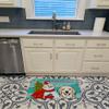Caroline's Treasures BB1825RUG Snowman with Golden Retriever Machine Washable Memory Foam Mat, Bathroom Rug, Non-Slip Bath Mat, Durable Thick Washable Rugs for Kitchen, Bathroom Quick Dry, Decorative view 3