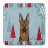 Caroline's Treasures BB1707RUG Winter Holiday German Shepherd Machine Washable Memory Foam Mat, Bathroom Rug, Non-Slip Bath Mat, Durable Thick Washable Rugs for Kitchen, Bathroom Quick Dry, Decorative view 1