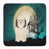Caroline's Treasures BB2209RUG Halloween Scary Lowchen Machine Washable Memory Foam Mat, Bathroom Rug, Non-Slip Bath Mat, Durable Thick Washable Rugs for Kitchen, Bathroom Quick Dry, Decorative Artwor view 1