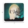 Caroline's Treasures BB2209RUG Halloween Scary Lowchen Machine Washable Memory Foam Mat, Bathroom Rug, Non-Slip Bath Mat, Durable Thick Washable Rugs for Kitchen, Bathroom Quick Dry, Decorative Artwor view 2