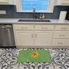 Caroline's Treasures 8854RUG Gerber Daisy Orange Machine Washable Memory Foam Mat, Bathroom Rug, Non-Slip Bath Mat, Durable Thick Washable Rugs for Kitchen, Bathroom Quick Dry, Decorative Artwork, view 3