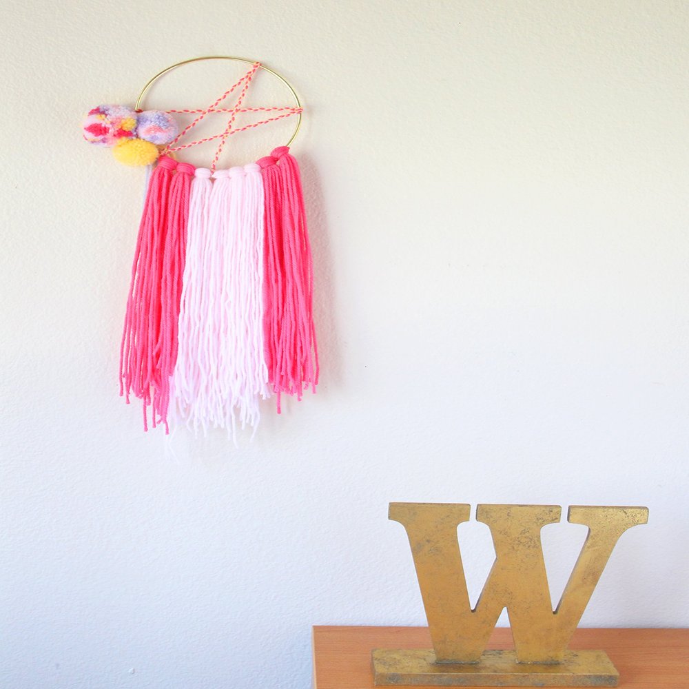 6" Tulip Taspom Braided Dreamcatcher