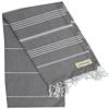 Bersuse Beach Towels Peshtemal Turkish Towels Anatolia Collection Premium Turkish Beach Towel, 100% Cotton, Large, Quick-Dry, Sand-Free, Lightweight - 37x70 Inches, Anthracite (Set of 6) view 4