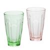 ADERIA FS-70552 Clube Palette 9.5 fl oz (280 ml), Mint Green & Coral Pink, Gift Present, Made in Japan, Glass, Clear, Highball, Cup, Wedding, Celebration, Beer, Stylish Present, Glass, Sake, Birthday, view 1